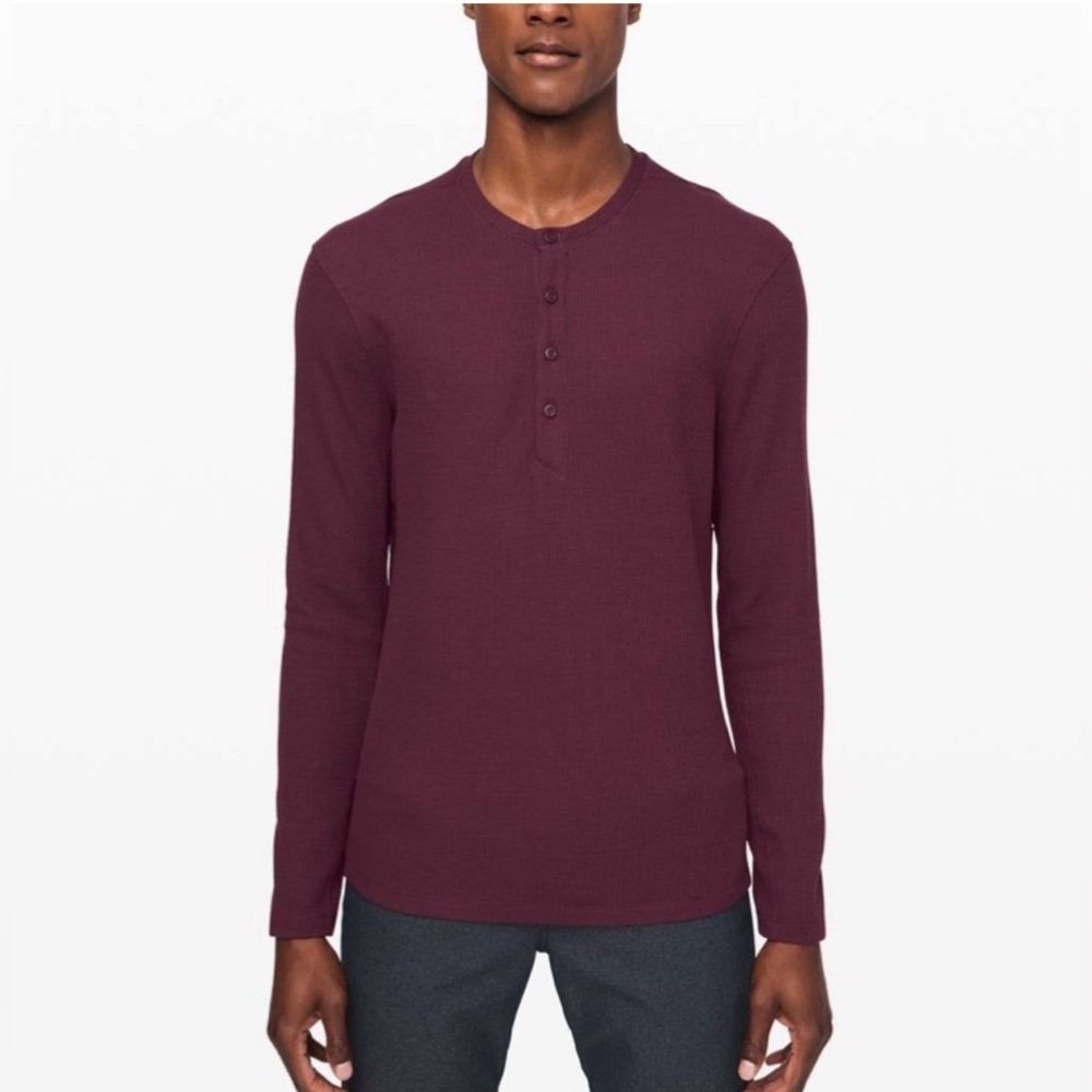 lululemon Men’s Shift Stitch Henley Long Sleeve Shirt